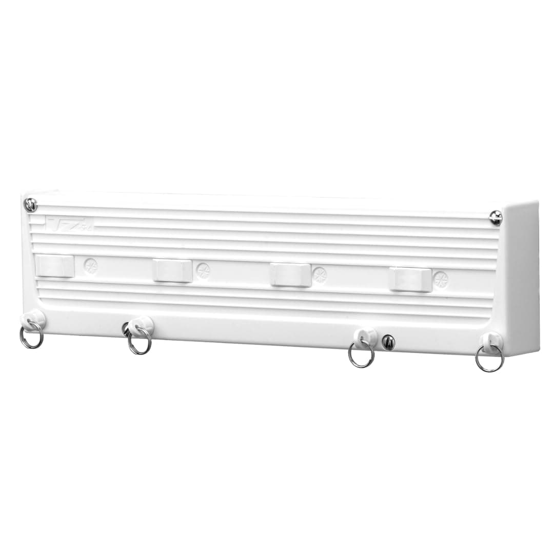 Cuncial TZ-S-4 | Tendedero Automático de Pared 4 Cuerdas | hasta 20 m de Tendido | Extensible 5 m por Cuerda | Blocaje Individual | Interior y Exterior | Compacto y Resistente | Fabricado en España
