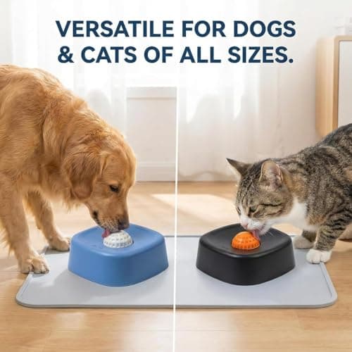 Slow Feed Liquid Bowl, 2026 Upgrade Dog Lick Bowl Roller Ball, Dog Licking Ball Bowls, for Liquid Treat Dispensing, for Anxiety Relief for Dog&Cat (Black) — view 3