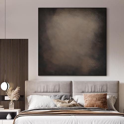 46"x46" XL Framed Wall Art Dark Rustic Grunge Abstract Industrial (Frame Assembly Required) — view 4