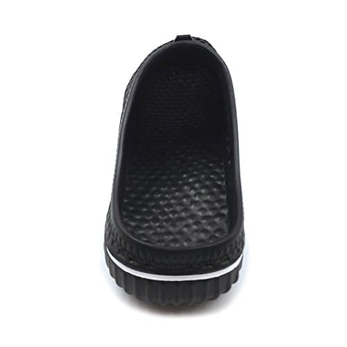 Amoji Garden Clogs Shoes Shower Sandals Yard Beach Plastic Rubber Summer 1702 Black Size 12 Womenn/11 Men — view 5