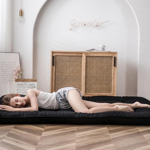 MAXYOYO Japanese Floor Mattress 4" Thick Full Size Foldable Futon Mattress — view 8