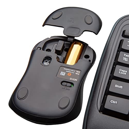 Logitech MK335 Quiet Wireless Keyboard and Mouse Combo - Black/Silver Keyboard and Mouse Combo Wireless, Ambidextrous — view 5