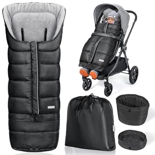 Orzbow Stroller Bunting Bag with Extended Footmuff, Weather-Proof, Warm
