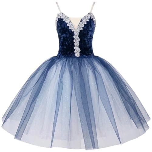Costume Adult Dance Leotard Ballet Dress Camisole Bodysuit Maxi Tulle Dance Costume Adult Dancewear