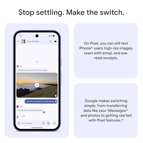 Google Pixel 10a - 30+ Hours Battery, Camera Coach, Gemini - Lavender 128GB — view 5