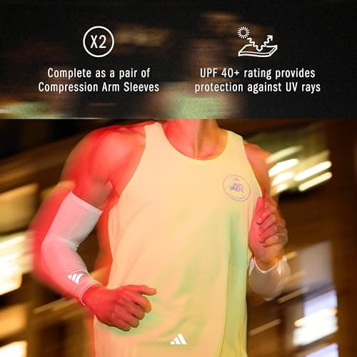 adidas Climacool Compression Arm Sleeves - White - Youth — view 5