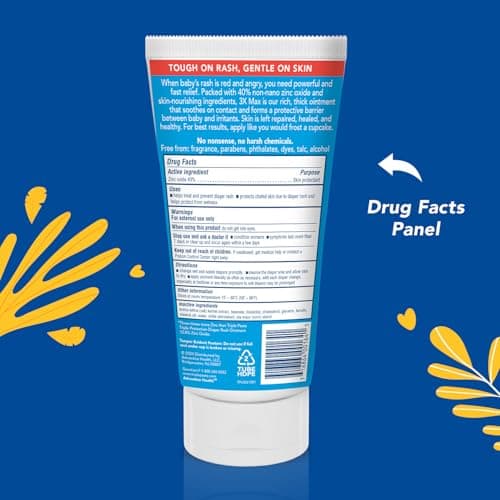 Triple Paste 3X Max Strength Diaper Rash Ointment, 40% Zinc Oxide, 6 oz — view 3