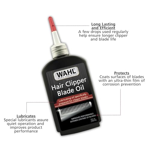 Wahl Premium Hair Clipper Blade Lubricating Oil for Clippers, Trimmers, & Blade Corrosion for Rust Prevention – 4 Fluid Ounces – Model 3310-300A — view 2