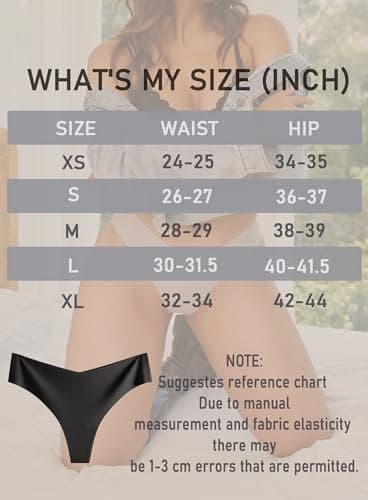 READY TO LOVE Underwear Womens Seamless Thongs Sexy Lingerie No Show Panties V-Waisted Ladies Tangas Women's Clothing 6 Pack — view 6