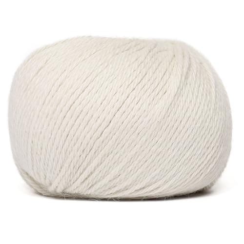 100% Baby Alpaca Yarn Wool Set of 6 Skeins (300 Grams) DK Weight - Made in Peru - Heavenly Soft and Perfect for Knitting and Crocheting (Alabaster White, DK - 6 Skeins) — view 3