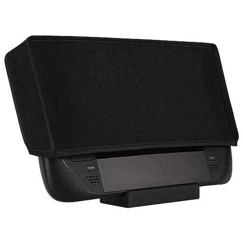PlayVital Soft Neat Lining Dust Cover for Steam Deck LCD, Anti Scratch Dust Proof Cover Sleeve Protector Dust Guard for Steam Deck OLED - Black — view 4