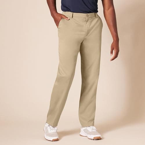 Amazon Essentials Men's Straight-Fit All-Day Stretch Golf Pant, Khaki, 34W x 32L — view 5