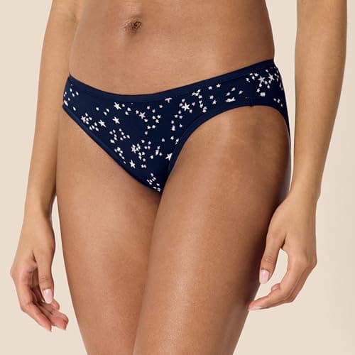 Amazon Essentials Women's 6-Pack Cotton Bikini Underwear Underwear, Stars & Dots, XL — view 2