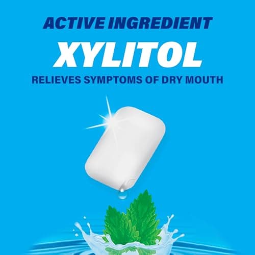 ACT Dry Mouth Moisturizing Gum, 20 Pieces, With Xylitol, Sugar Free Soothing Mint — view 4
