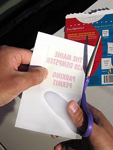 STICKER SHIELD - Windshield Sticker Applicator for Easy Application, Removal and Re-Application from Car to Car - 4 inch x 6 inch Sheets (Pack of 2 Sheets) — view 4