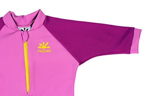 Nozone Fiji Sun Protective Baby Girl Swimsuit in Bahama Pink/Fuchsia, 12-18 Months — view 2