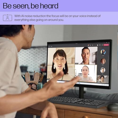 HP 2025 22" FHD All-in-One Desktop Computer • The New Version for Everyday Use • Latest 13th Gen Intel Quad-Core CPU • 8GB DDR5 • 128GB Storage • HDMI • Type-C • Wi-Fi • HD Webcam • Win11 Pro • Black — view 2