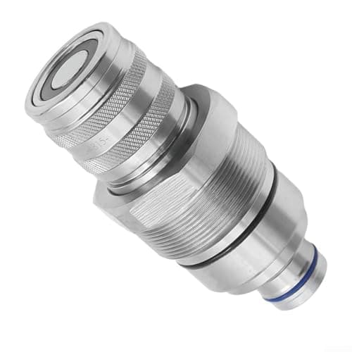 Female Flat Face Hydraulic Coupler for Bobcat Skid Steer Loader 333E 332E 329E 328E 326E Replaces 7246802 T40647 4FH08F Heavy Duty Metals Fitting — view 5