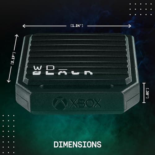 WD_Black 2TB C50 Storage Expansion Card, Officially Licensed for Xbox – Quick Resume, Plug & Play, NVMe SSD Expansion for Xbox Series X|S Gaming Consoles - WDBMPH0020BNC-WCSN