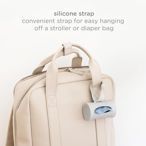 Ubbi Retractable Bag Dispenser for Diaper Bag Value Set, Gray — view 2