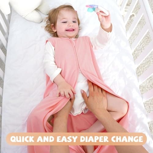 Yoofoss Baby Sleep Sack 24-36 Months Wearable Blanket for Babies 100% Organic Cotton 2-Way Zipper TOG 0.5 Toddler Sleeping Sack 3 Pack, Sleep Sacks — view 2