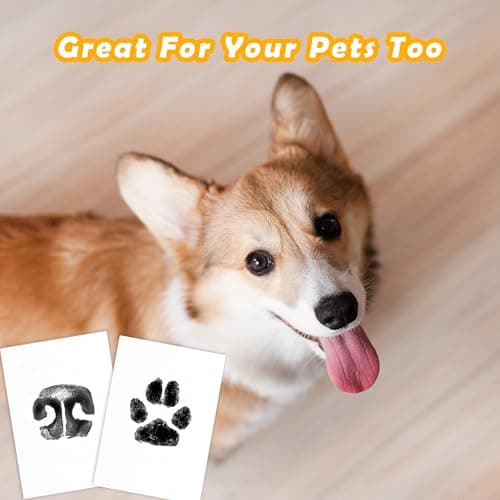 4-Pack Baby Inkless Hand and Footprint Kit Paw Nose Print Kit for Dogs Cats Pets Clean Touch Ink Pad for Baby Pets Newborn Keepsake Mess-Free Ink Pad — view 4