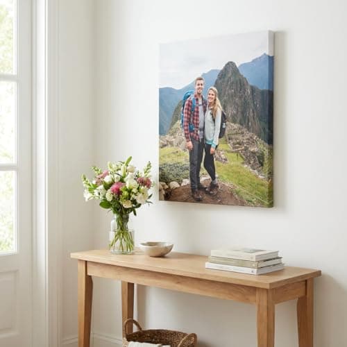 IUI Custom Canvas Prints with Your Photos - Personalized Pictures to Stunning Framed Canvas Wall Art Ideal for Home Decor Gifts Keepsakes for Family Baby Couple Boyfriend Girlfriend Pet (11"L × 14"W) — view 5