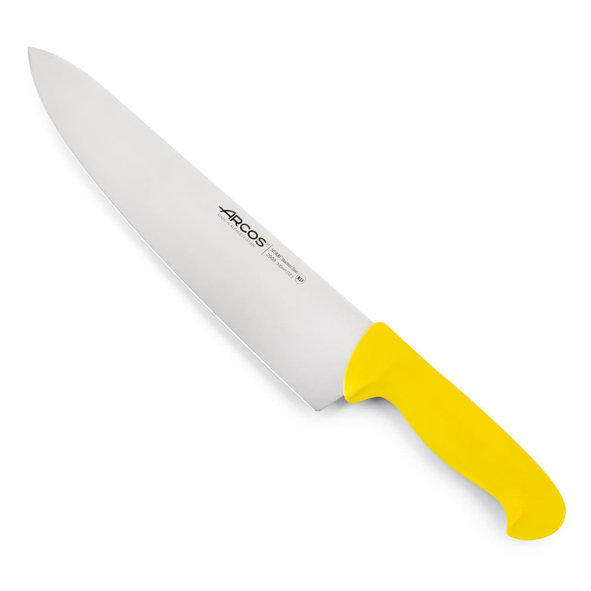 Arcos Serie 2900 - Cuchillo Santoku con Alveolos - Hoja de Acero Inoxidable Nitrum de 180 mm - Mango inyectado en Polipropileno Color Rojo — view 11