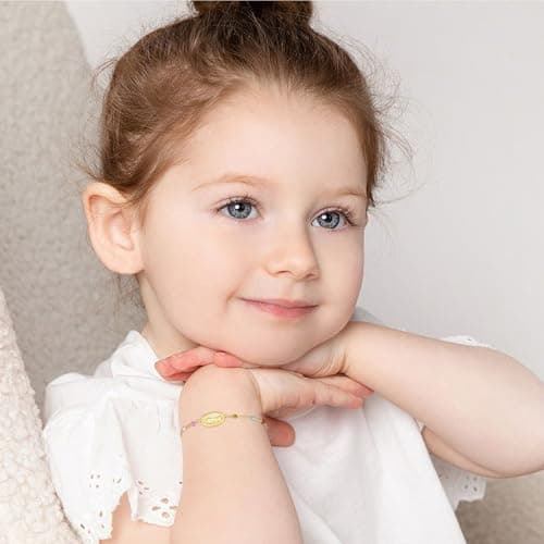 Jesvo First Communion Gifts for Girls, Catholic Virgin Mary Cross Bracelets Christian Religious Jewelry, 1st First Holy Communion Decorations Ideas Favors for Teen Kids Girls Age