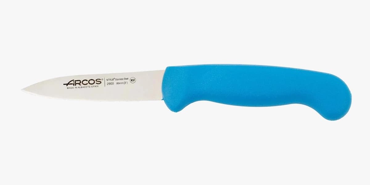 Arcos Serie 2900 - Cuchillo Santoku con Alveolos - Hoja de Acero Inoxidable Nitrum de 180 mm - Mango inyectado en Polipropileno Color Rojo — view 37