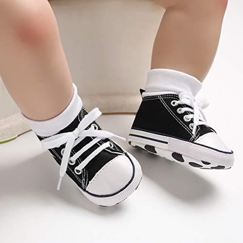 Baby Girls Boys Sneakers Toddler Shoes Canvas First Walking Shoes Newborn Anti-Slip Prewalker Sneakers — view 2