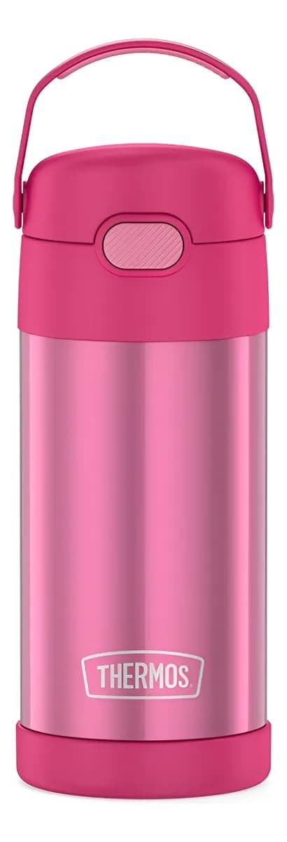 THERMOS FUNTAINER Water Bottle with Straw - 12 Ounce - Kids Stainless Steel Vacuum Insulated Water Bottle with Lid, Animal Presents — view 31