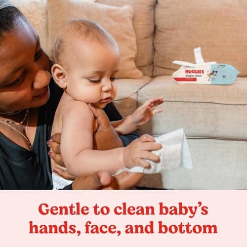 Baby Wipes, Huggies Simply Clean, UNSCENTED, Hypoallergenic, 11 Flip Top Packs, 704 count (Packaging may vary) — view 5