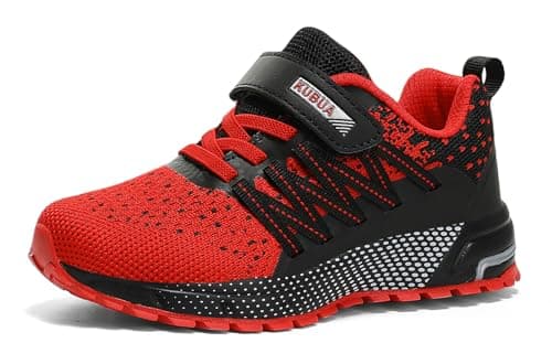 KUBUA Kids Sneakers Lightweight Boys Girls Tennis Shoes