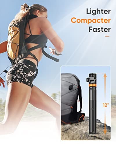 EUCOS 62" Phone Tripod, Tripod for iPhone & Selfie Stick with Remote — view 4