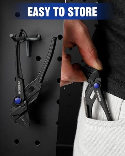 WORKPRO Mini Pliers Wrench, 4-Inch Wrench Pliers with Smooth Parallel Jaws — view 6