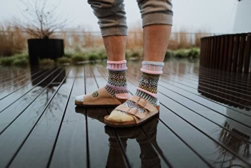 Solmate Socks - Mismatched Crew Socks for Women or Men, Lilac, Small — view 2