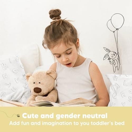 Toddler Pillow with Pillowcase, 13x18 My Little Dreamy Pillow (ABC Land) — view 8