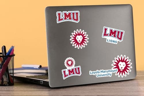 Loyola Marymount University Spirit Logo Vinyl Large Deluxe Stickers Variety Pack - Laptop, Water Bottle, Scrapbooking, Tablet, Skateboard, Indoor/Outdoor — view 2