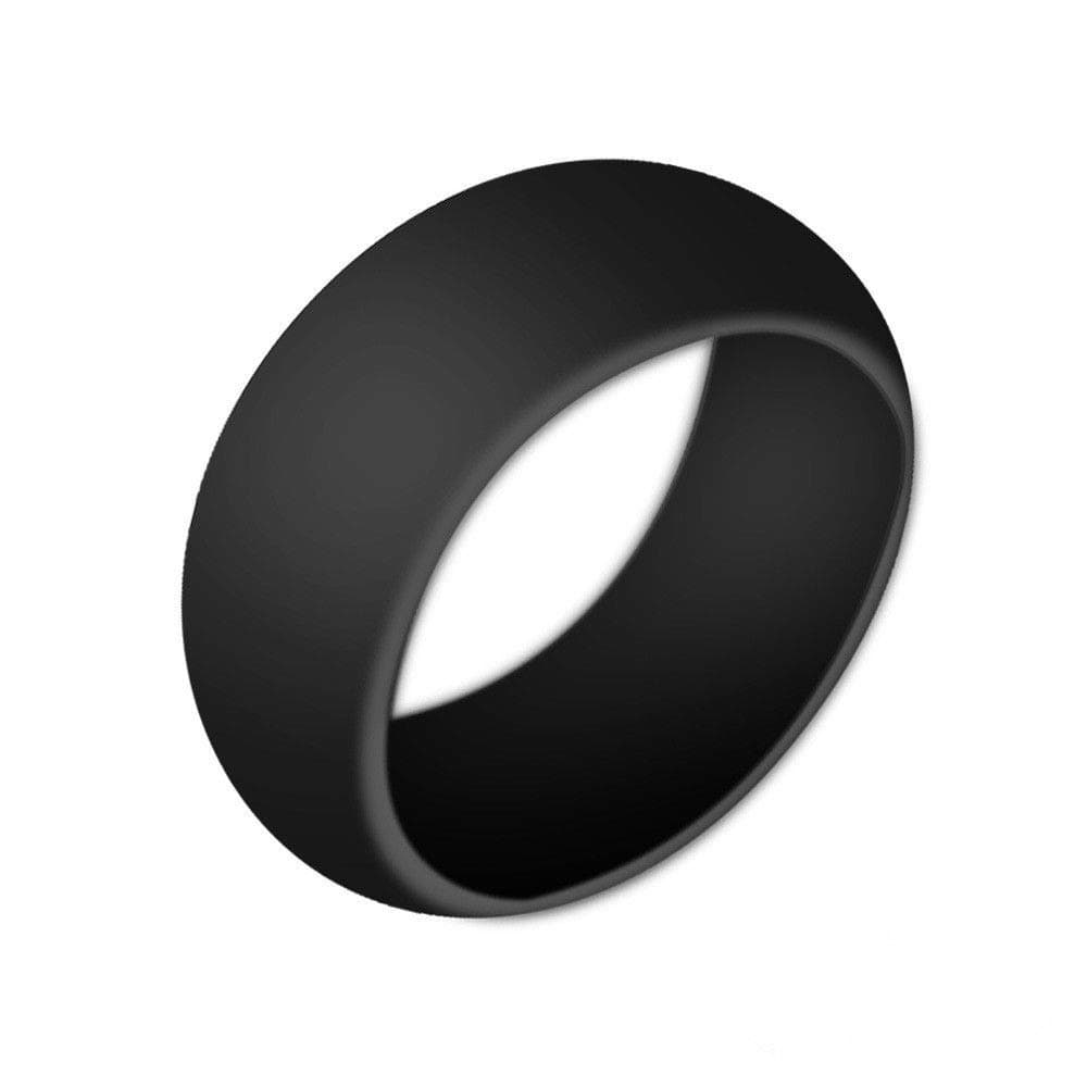 Boolavard anillo de bodas de silicona para hombres y mujeres asequible banda de goma de silicona, paquete de 7, 5 paquetes y singles - blanco, gris, plata, azul