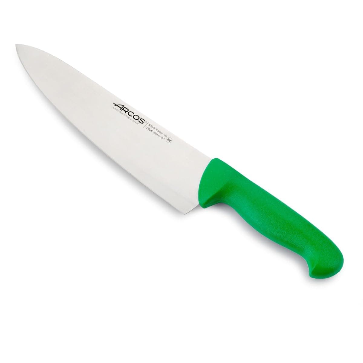 Arcos Serie 2900 - Cuchillo Santoku con Alveolos - Hoja de Acero Inoxidable Nitrum de 180 mm - Mango inyectado en Polipropileno Color Rojo — view 46