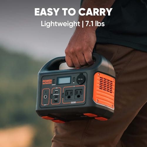 Jackery Portable Power Station Explorer 300, 293Wh Backup Lithium Battery, 110V/300W Pure Sine Wave AC Outlet, Solar Generator for Outdoors Camping Travel Hunting Blackout (Solar Panel Optional)