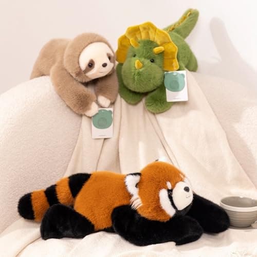 Weighted Animal Comfort Companion, Hugging Support Pillow for Stress Relief and Relaxation, Soft Cozy Animal Plush for Home, Office, and Cuddling, Multiple Sizes (Sloth,25.6in) — view 5