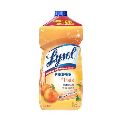 Lysol Power & Fresh Multi-Surface Cleaner, Orange Scent, 1.2 L