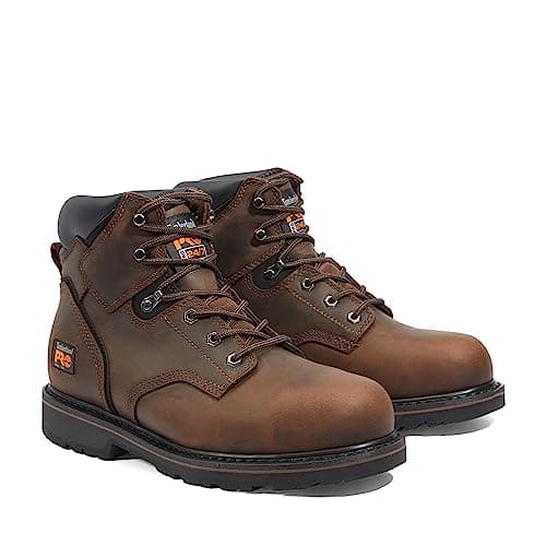 Timberland PRO Men's Pit Boss 6 Inch Steel Safety Toe Industrial Work Boot, Brown-2024 New, 11.5 Wide