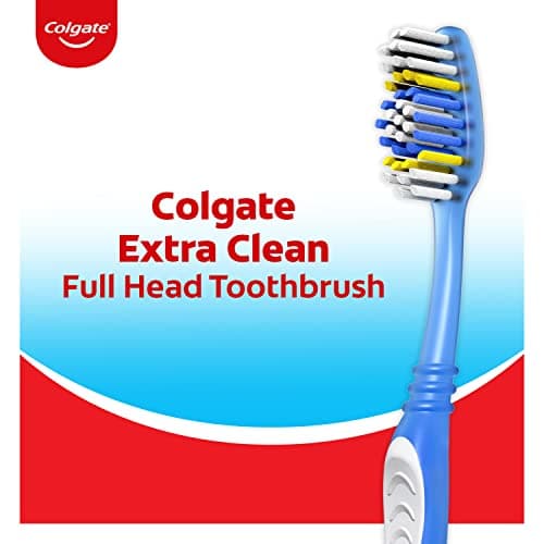 Colgate Extra Clean Toothbrush, Soft Toothbrush for Adults, 6 Count (Pack of 1) — view 3