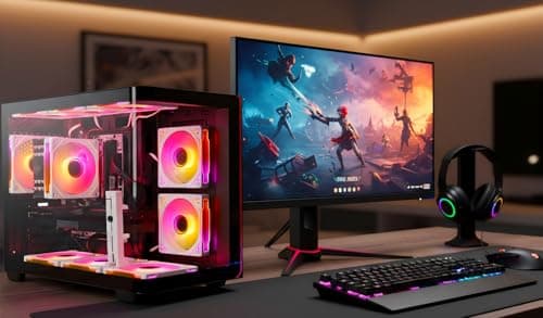 LXZ Gaming Desktop Core i7-14700F, RTX 5060 8G, 16G DDR5 RAM, 1TB NVME 3.0 SSD, Prebuilt Gaming PC, VR Ready Tower Computer for Home and Office — view 6