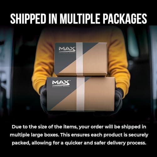 MAX Advanced Brakes - Front Brake Kit For 2013-2018 Hyundai Santa Fe Sport, 2014-2020 Kia Sorento| Carbon Ceramic Brake and Rotor Kit| OE Replacement Brake Rotors — view 8