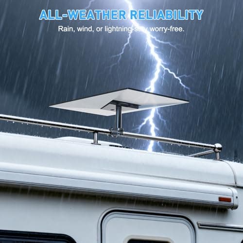 Tckasdj Starlink Gen 3 Mount - Starlink RV Ladder Mount for RV, Yacht & Outdoor, Manganese Steel Rust-Proof Anti-Shake Starlink Mount Compatible with 0.8-1.17in Pipes — view 4
