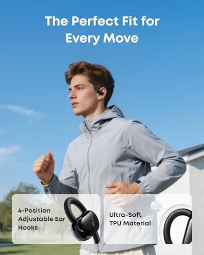 soundcore by Anker V20i Open-Ear Headphones, Adjustable Ear Hooks — view 2